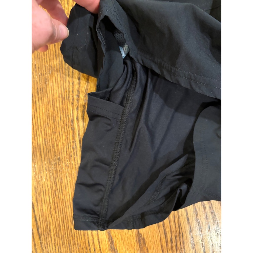 Fair Harbor Womens Black Active Running Shorts Medium Liner Zip Pocket - Picture 4 of 4